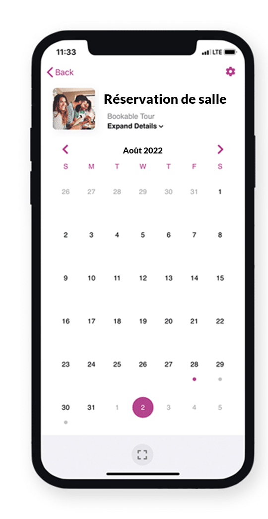 Réservation de salle CCIIG